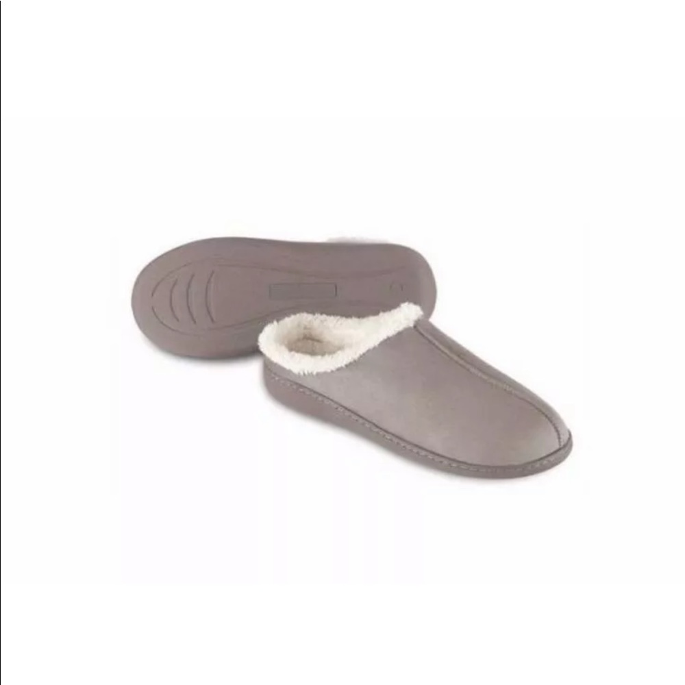 Brand New Memory Foam Slippers - Stone